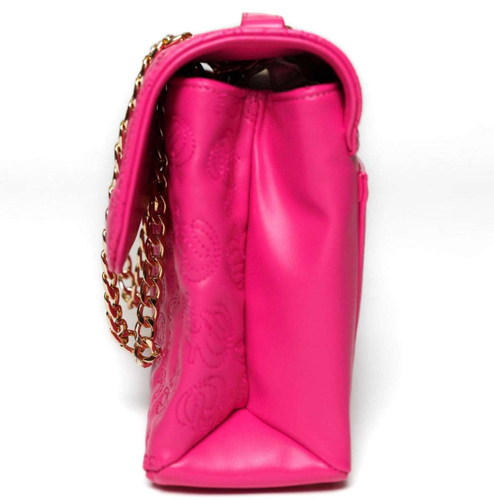 Bink&Bougie Monogrammed Flap Bag- Barbie Pink