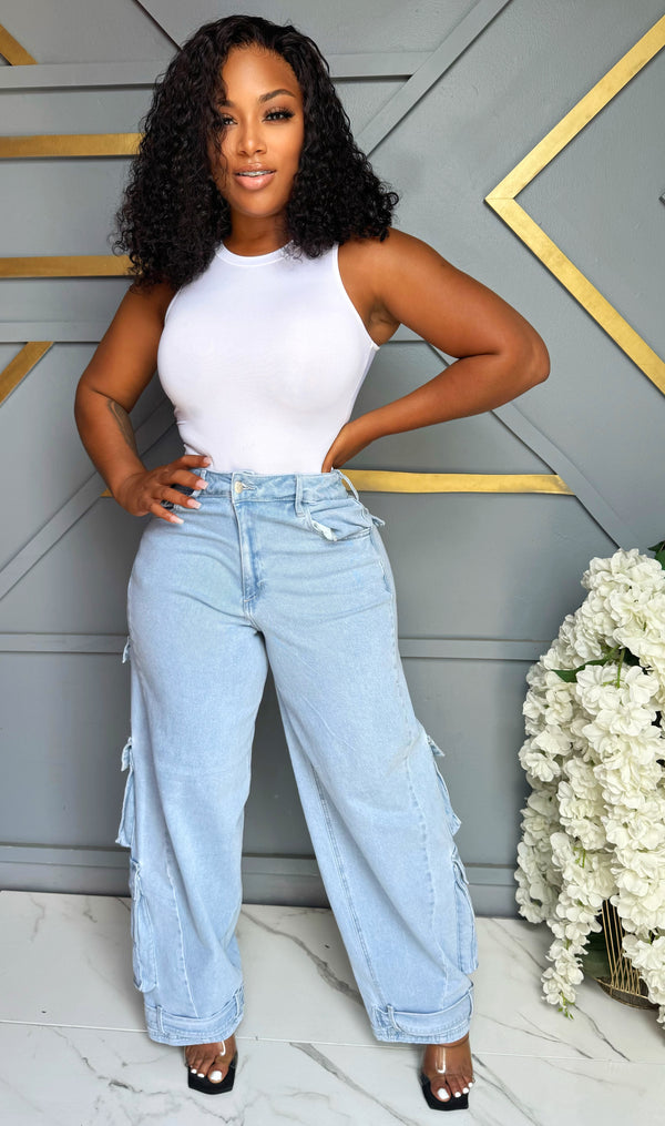 Breezy Days Light Cargo Jeans
