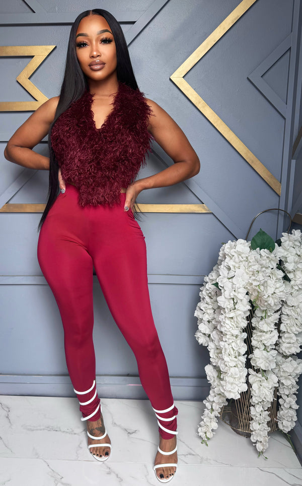 Plush Glam Mohair Jumpsuit