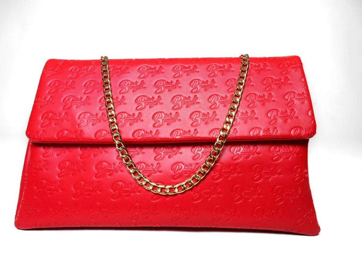 Bink&Bougie Monogrammed XL Flap Bag - Red