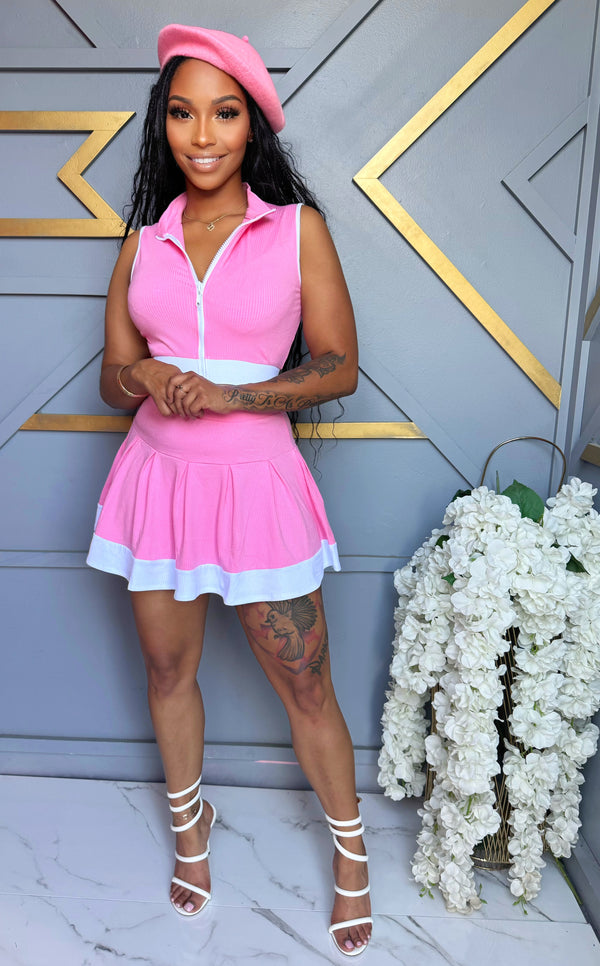 Match Point Zip-Up Skirt Set