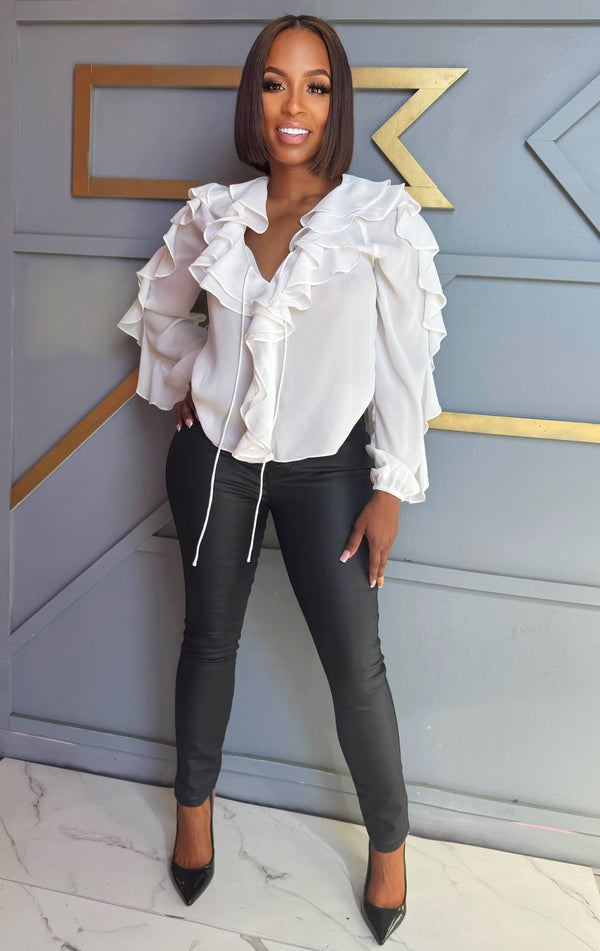 Romance Revival Ruffle Blouse