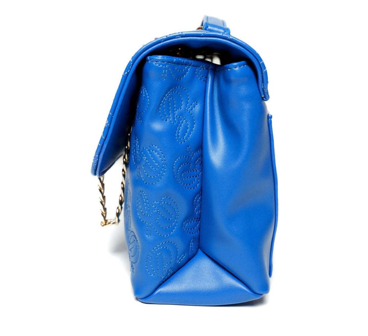 Azure Monogrammed Flap Bag - Bink & Bougie