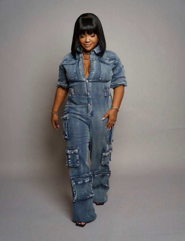 Denim Dreams Jumpsuit - Bink & Bougie