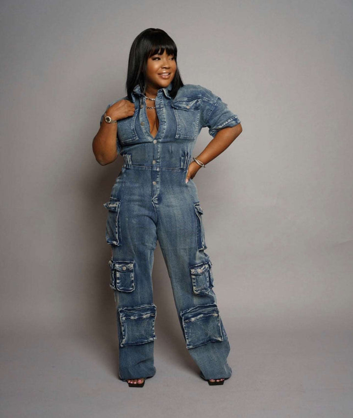 Denim Dreams Jumpsuit - Bink & Bougie