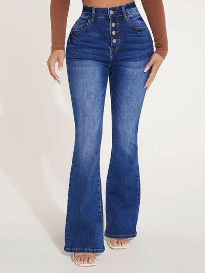 Leslie Button Fly Jeans - Bink & Bougie