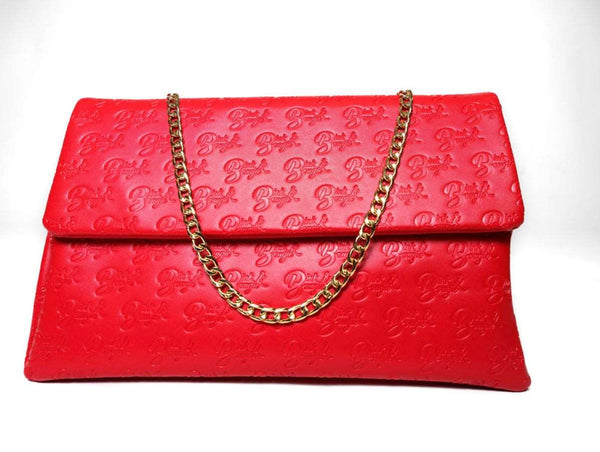 Ruby Woo Monogrammed XL Flap Bag - Bink & Bougie