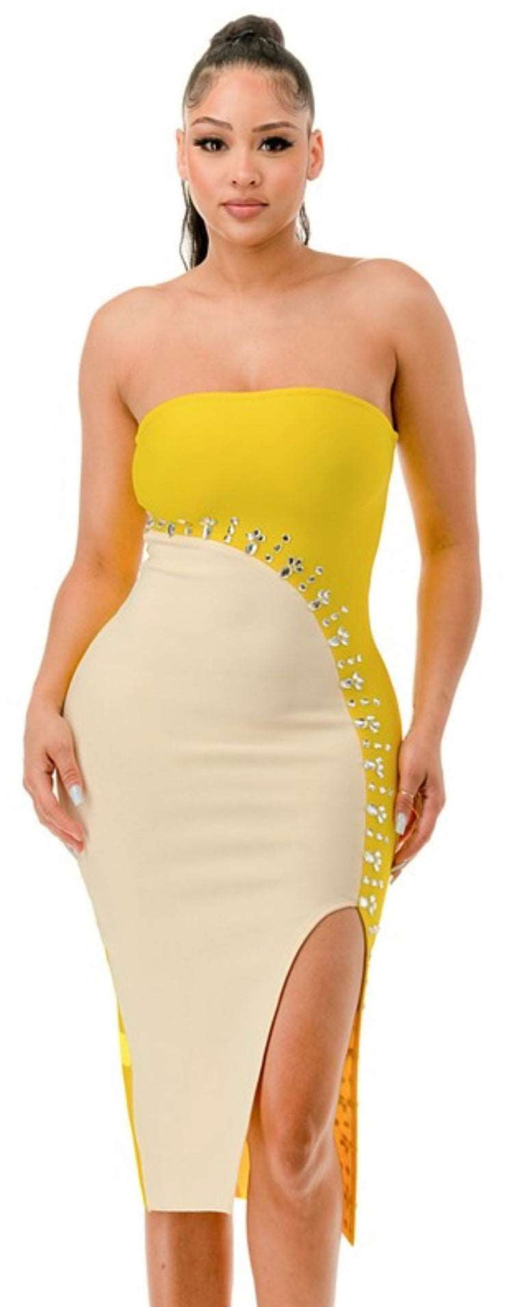 Sunshine Bandage Dress - Bink & Bougie